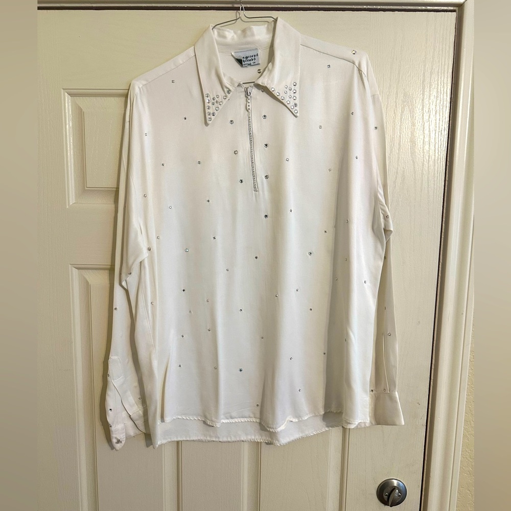 Dangerous Threads Bedazzled long Sleeve Blouse